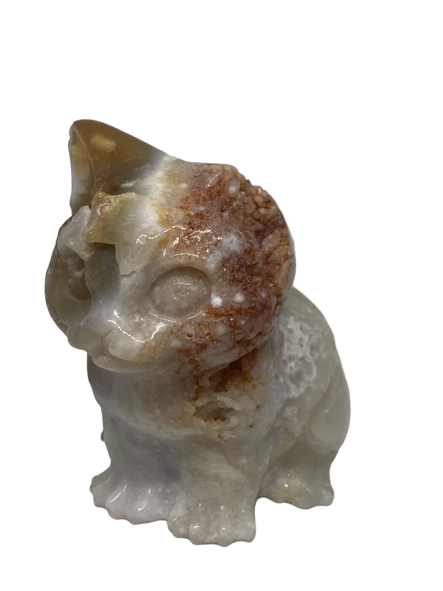Druzy Flower Agate Cat