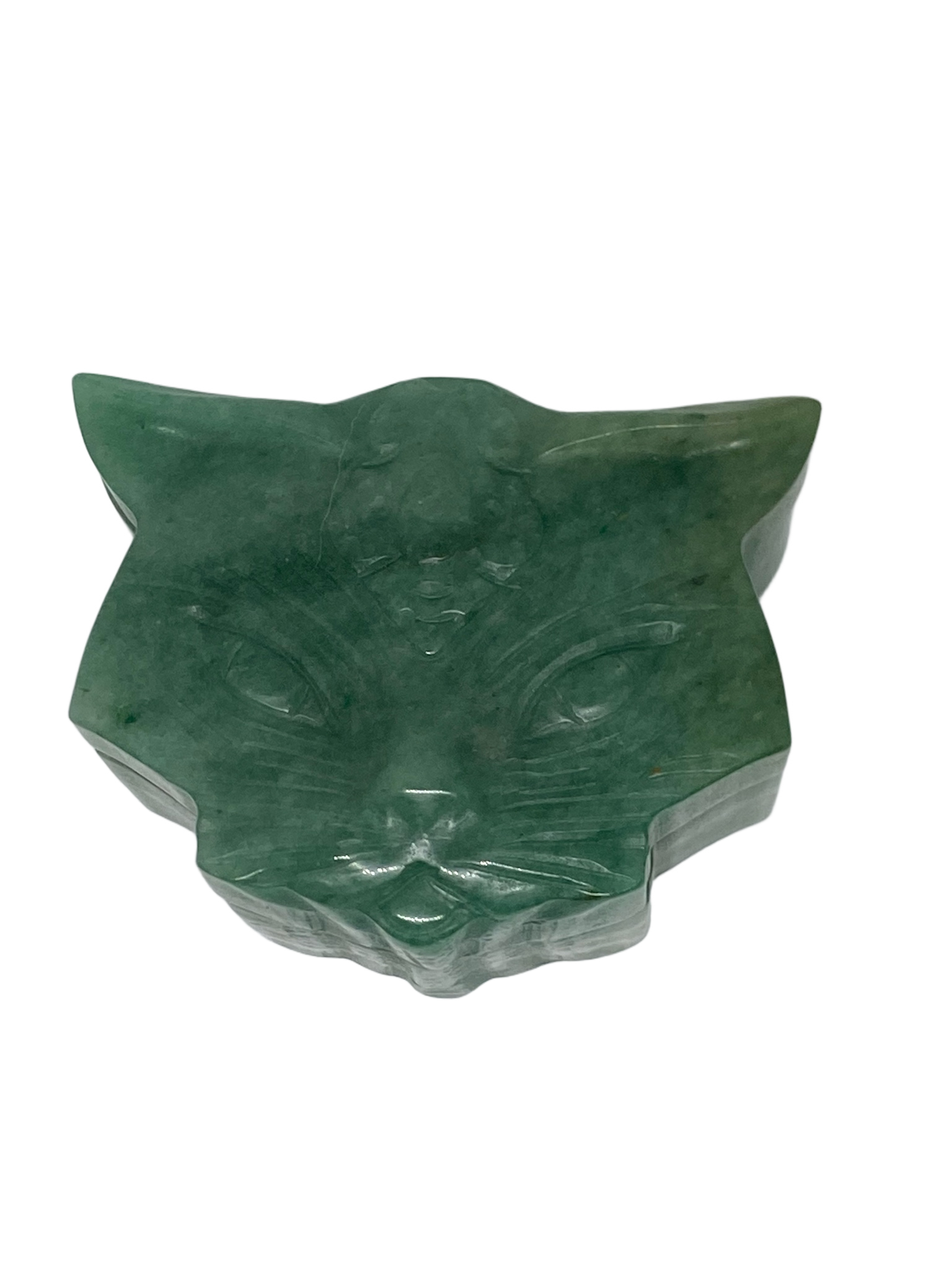 Green Aventurine Cat Trinket Holder